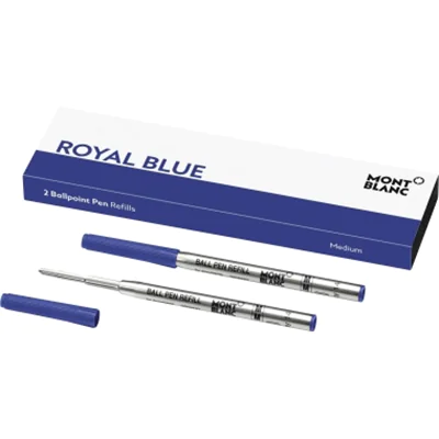 Montblanc 128214, Blau, Medium, Blau, Stahl, 1 mm, 2 Stück(e)