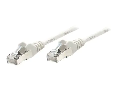 Intellinet Network Patch Cable, Cat5e, 7.5m, Grey, CCA, SF/UTP, PVC, RJ45, Gold Plated Contacts, Snagless, Booted, Lifetime Warranty, Polybag - Patch-Kabel - RJ-45 (M)