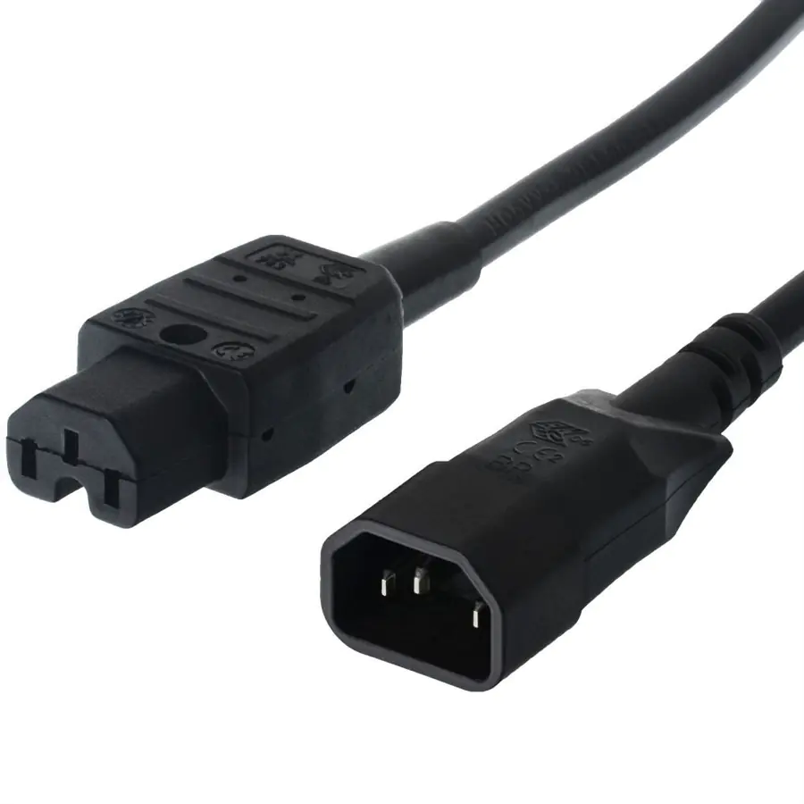 Bachmann Warmgerätekabel C14-C15 L 1m 10A 3x1.5mm² schwarz - Strom/Netzteil Bachmann Warmgerätekabel C14-C15 L 1m 10A 3x1.5mm² schwarz - Strom/Netzteil