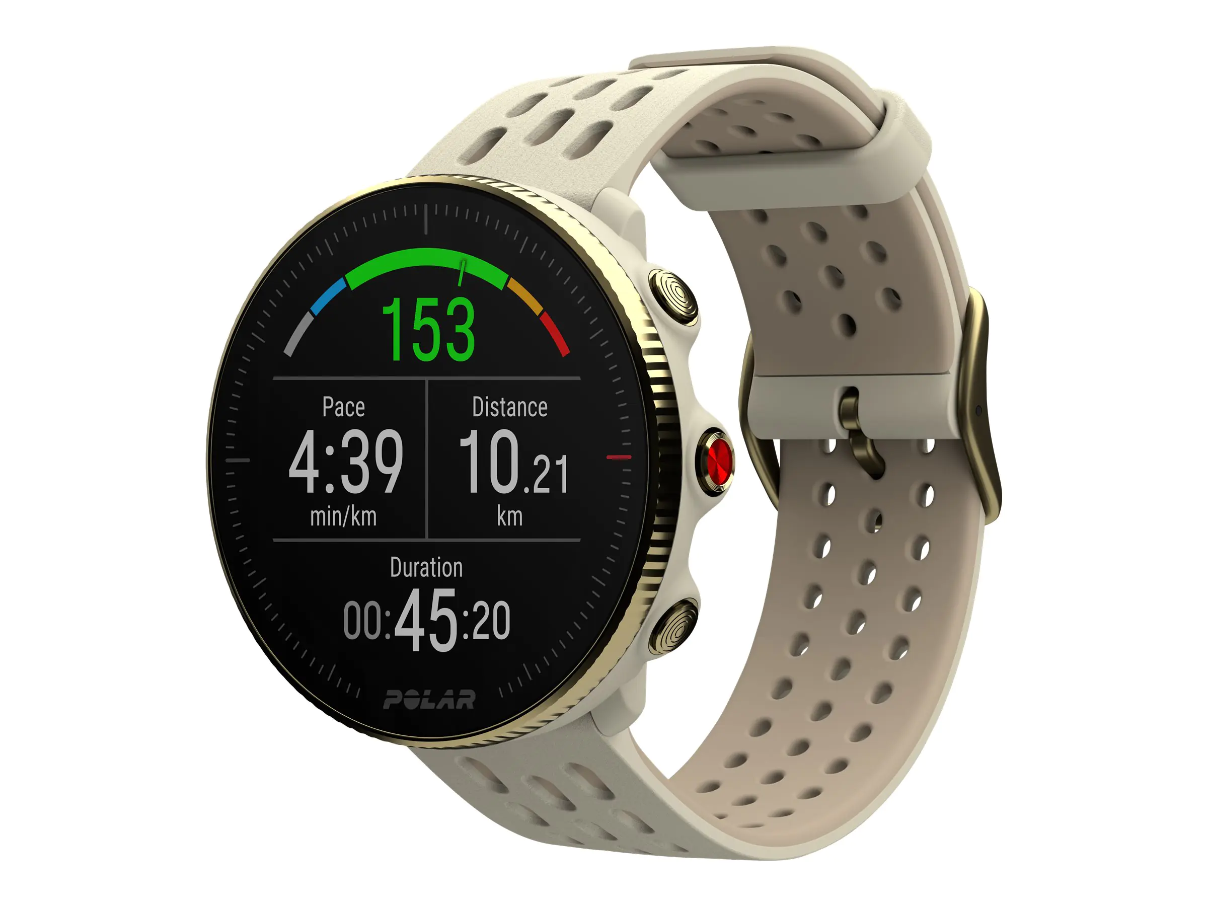 Polar Vantage M2 - Champagne Gold - Sportuhr mit Band - Silikon - Bandgröße: S/L - Anzeige 3 cm (1.2") - Bluetooth - 45.5 g