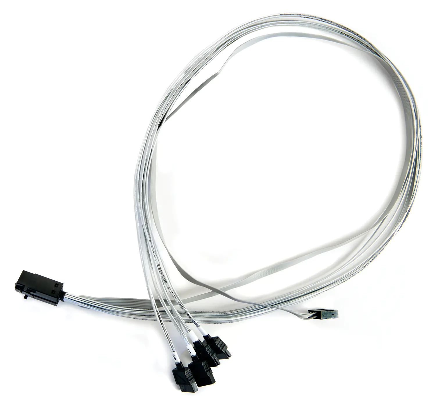 Microchip Adaptec - Internes SAS-Kabel - mit Sidebands - SAS 6Gbit/s - 4-Lane - SATA (W) zu 4x Mini SAS HD (SFF-8643) (M) - 80 cm - für TERRA MINISERVER G5