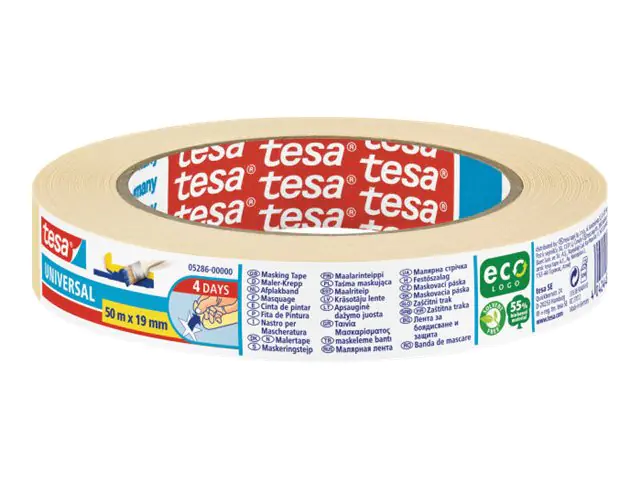 Tesa Maskierungsband - 19 mm x 50 m - Chamois 05286-00000-03