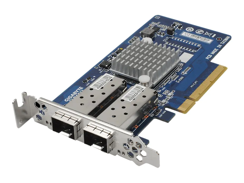 Gigabyte CLN4832 (rev. 1.0) - Netzwerkadapter - PCIe 2.0 x8 Low-Profile - 10 Gigabit SFP+ x 2