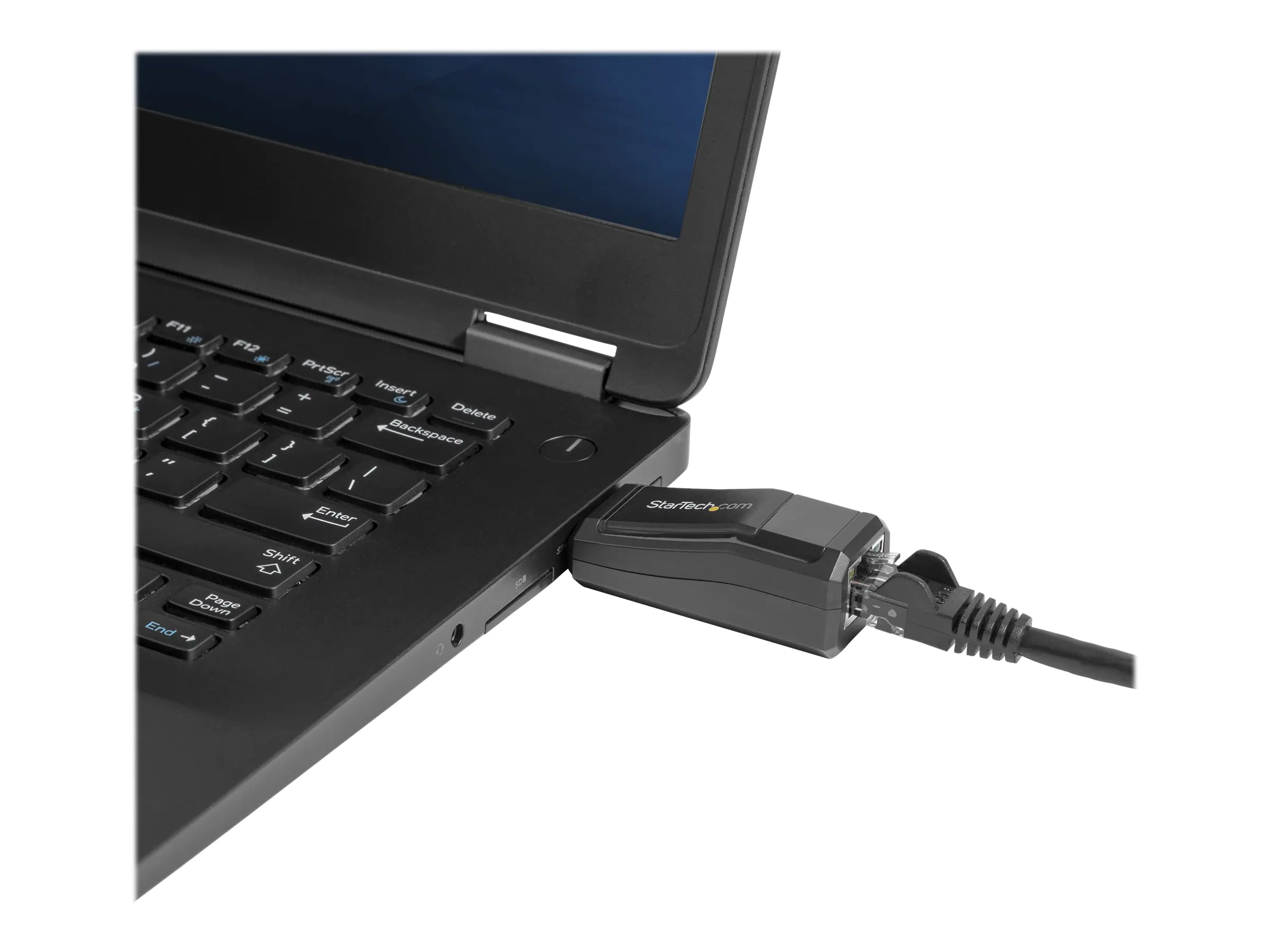 StarTech USB 3.0 auf Gigabit Ethernet Lan Adapter - 10/100/1000 NIC Netzwerkadapter - USB SuperSpeed auf RJ45 Stecker/Buchse - Netzwerkadapter - USB 3.0 - Gigabit Ethernet - Schwarz
