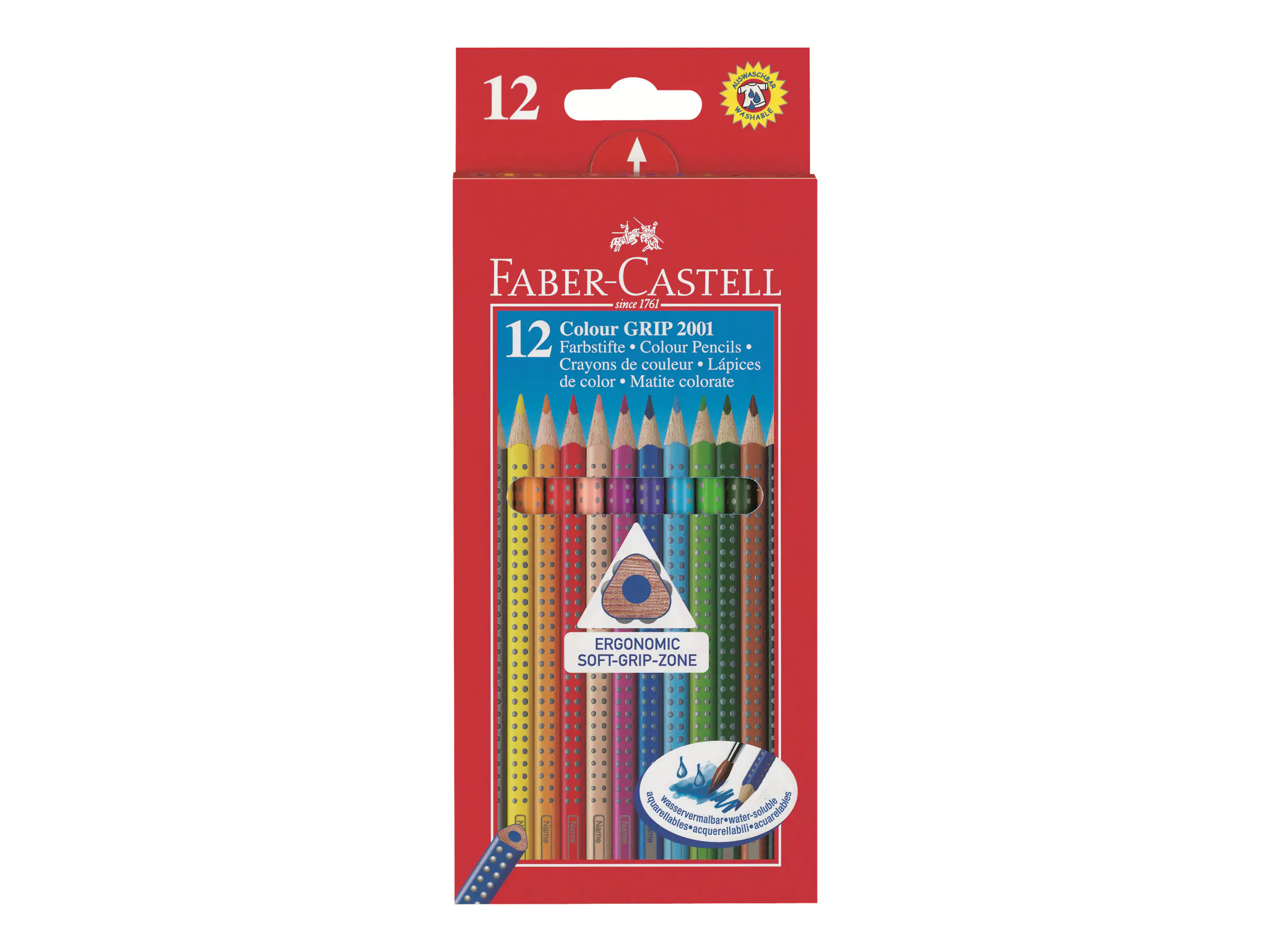 FABER-CASTELL GRIP - Farbstift (Packung mit 12) 112412