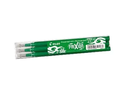 PILOT PEN Pilot FriXion Ball - Nachfüllpatrone - Grün - 0.7 mm - fein (Packung mit 3) BLS-FR7-G-S3