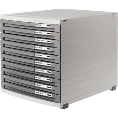 HAN Schubladenbox CONTUR 1510-19 DIN B4 10Schübe geschloss. lgr/d.gr HAN Schubladenbox CONTUR 1510-19 DIN B4 10Schübe geschloss. lgr/d.gr