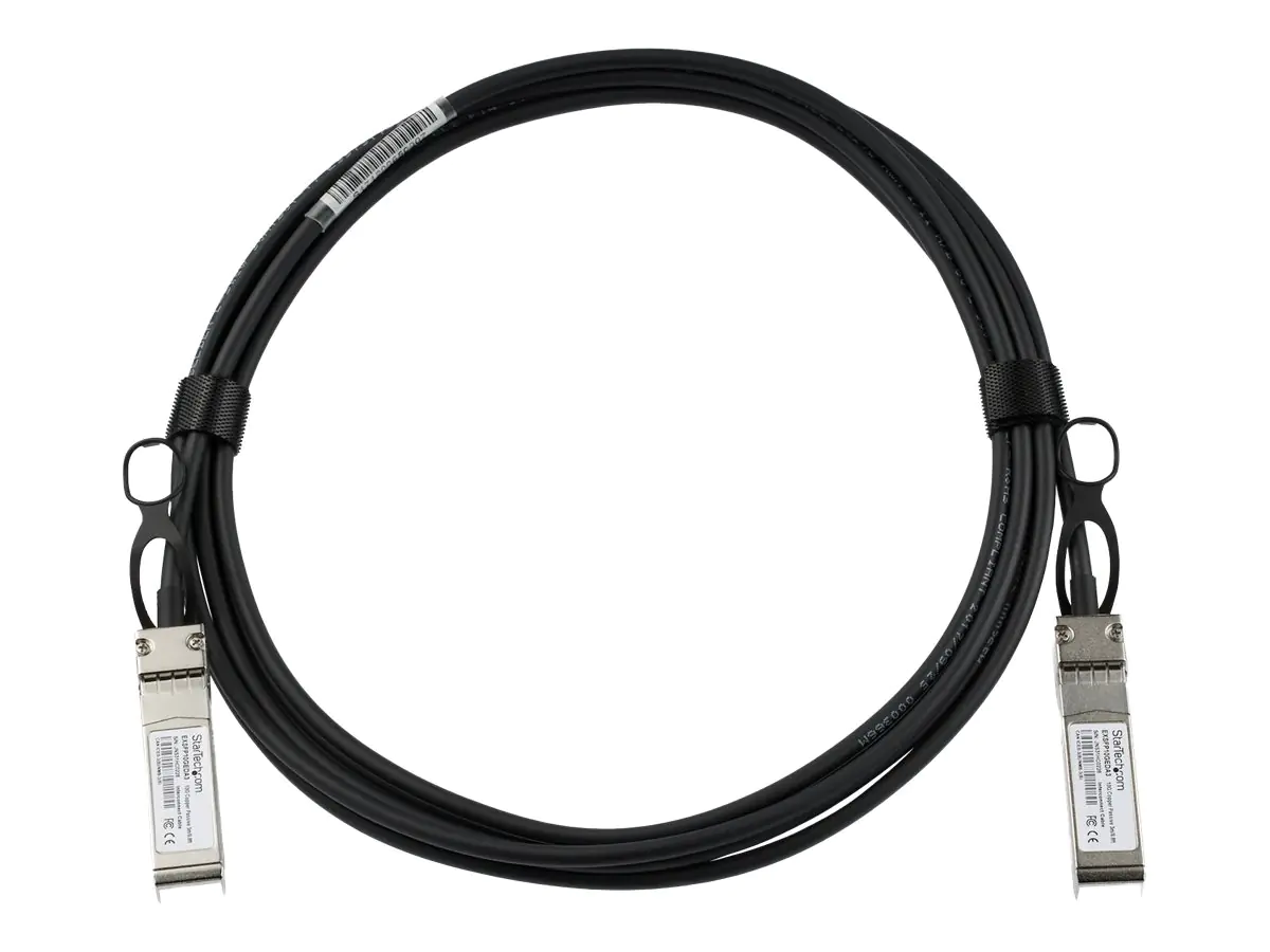 StarTech 3m Juniper EX-SFP-10GE-DAC-3M kompatibel - SFP+ Direktverbingungskabel - 10Gb Twinax Kabel - passives SFP+ Kabel - 10GBase Direktanschlusskabel - SFP+ eingerastet zu SFP+ eingerastet - 3 m - twinaxial - SFF-8431/SFF-8432 - passiv - Schwarz
