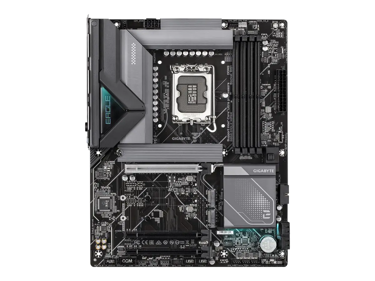 Gigabyte B860 EAGLE WIFI6E - Motherboard - ATX - LGA1851-Sockel - B860 Chipsatz - USB-C 3.2 Gen 2x2, USB-C 3.2 Gen 1, USB 3.2 Gen 2, USB 3.2 Gen 1 - 2.5 Gigabit LAN, Bluetooth, Wi-Fi 6E - Onboard-Grafik (CPU erforderlich) - HD Audio (8-Kanal)