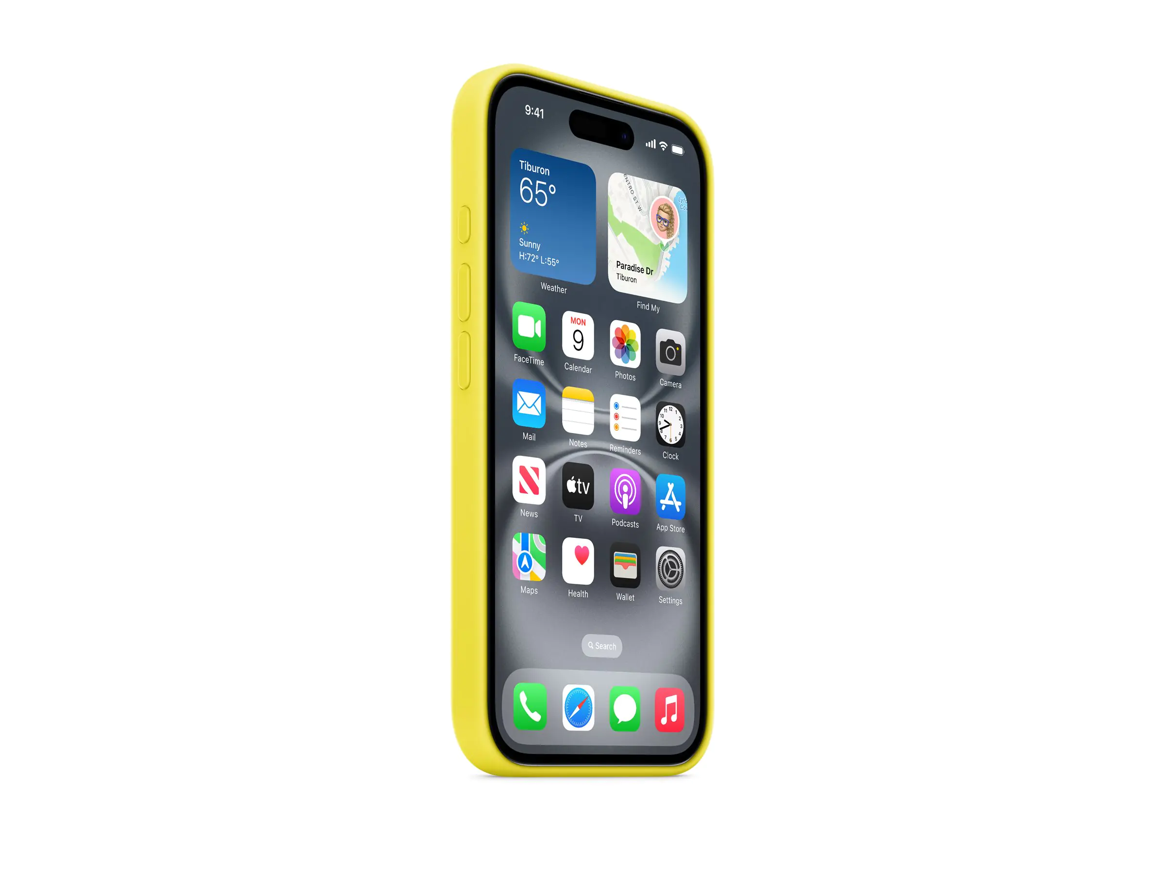 Apple - Hintere Abdeckung für Mobiltelefon - kompatibel mit MagSafe - Silikon - Sternfrucht - für iPhone 16