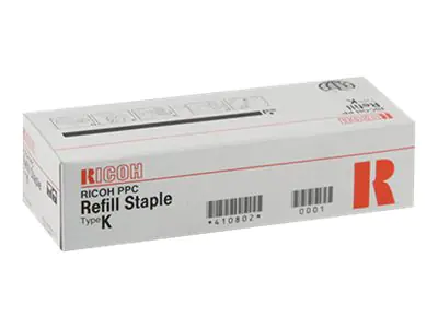 Ricoh Type K - Klammern (Packung mit 15000) - für Ricoh MP C2004, MP C2504, MP C3004, MP C3504; IM 2500, 3000, 3500, 4000, 5000, 6000