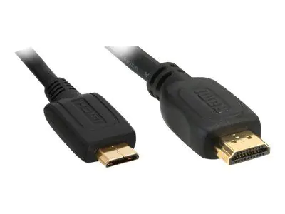 InLine Mini High Speed HDMI Cable - HDMI-Kabel - HDMI männlich zu mini HDMI männlich - 5 m - Schwarz InLine Mini High Speed HDMI Cable - HDMI-Kabel - HDMI männlich zu mini HDMI männlich - 5 m - Schwarz