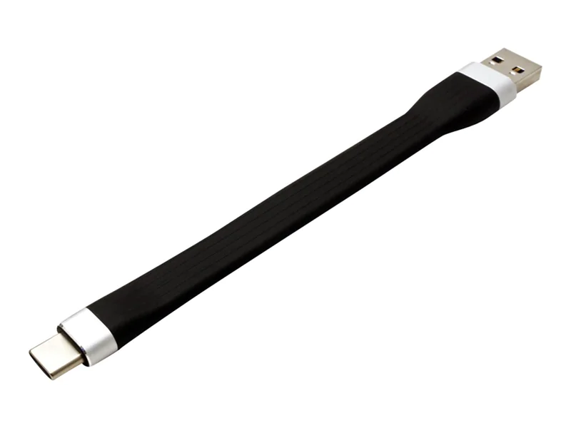 Roline - USB-Kabel - USB Typ A (M) zu 24 pin USB-C (M) - USB 3.2 Gen 1 - 5 V - 900 mA - 11 cm - Schwarz