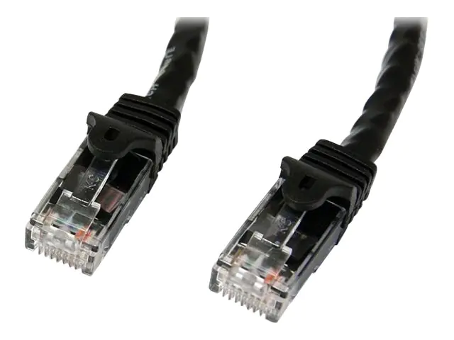 StarTech 5m Cat6 Snagless Gigabit UTP Netzwerkkabel - Cat 6 RJ45 Netzwerkkabel mit Knickschutz - Schwarz - Patch-Kabel - RJ-45 (M) zu RJ-45 (M) - 5 m - UTP - CAT 6 - geformt, ohne Haken - Schwarz