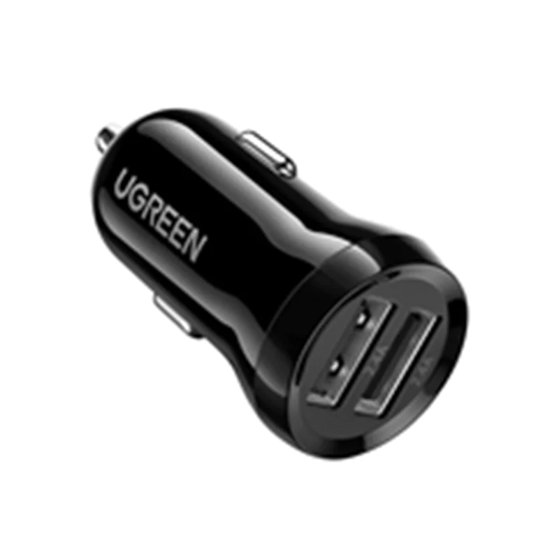 Ugreen Dual USB-A 24W Car Charger Black