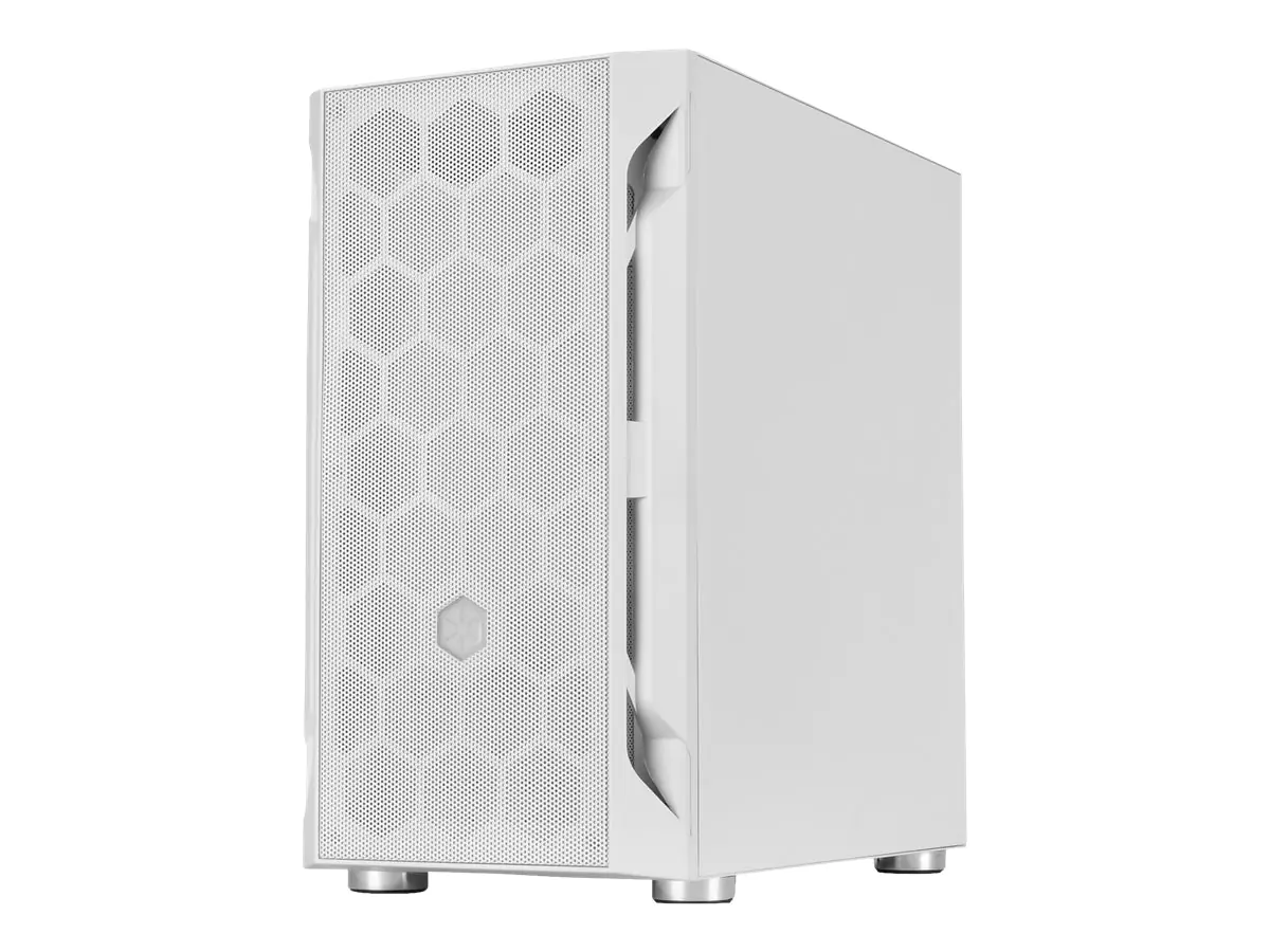 SilverStone FARA H1M - Tower - micro ATX - Seitenteil mit Fenster (gehärtetes Glas) - keine Spannungsversorgung (ATX / PS/2) - weiß - USB/Audio