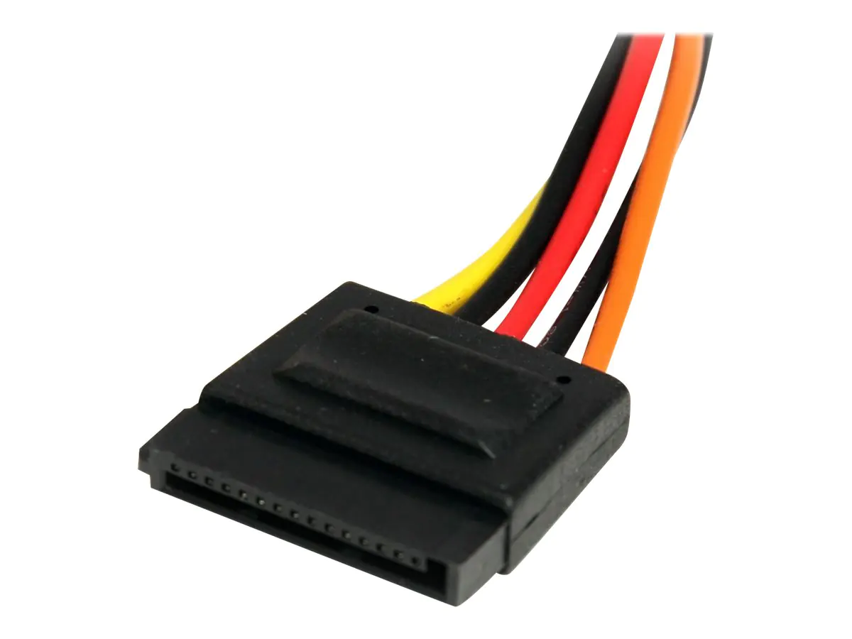 StarTech SATA Verlängerung 30cm - S-ATA 15 Pin Stromverlängerung Stecker / Buchse - interne Serial-ATA Stromverlängerung - Spannungsversorgungs-Verlängerungskabel - SATA-Stromstecker (M) zu SATA-Stromstecker (W) - 30.5 cm - für P/N: PYO2SATA, PYO4SATA, SA
