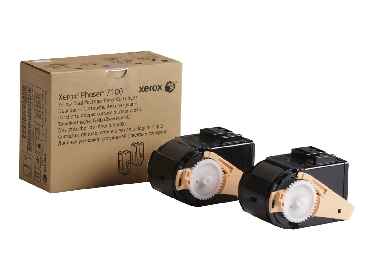 Xerox Phaser 7100 - 2er-Pack - mit hoher Kapazität - Gelb - Original - Tonerpatrone - für Phaser 7100/NM, 7100DN, 7100N, 7100V_DN, 7100V_NC