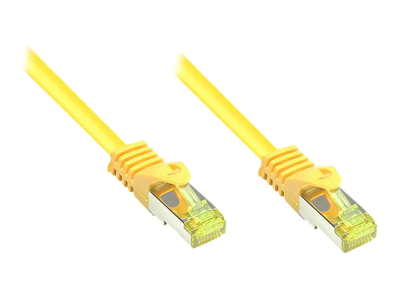 Good Connections RNS - Patch-Kabel - RJ-45 (M) bis RJ-45 (M) - 2 m - SFTP, PiMF - CAT 7 - halogenfrei, geformt, ohne Haken, verseilt - Gelb