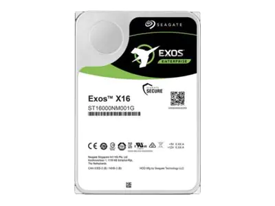 Seagate Exos X16 ST14000NM004G - Festplatte - verschlüsselt - 14 TB - intern - SAS 12Gb/s - 7200 rpm - Puffer: 256 MB - Self-Encrypting Drive (SED)