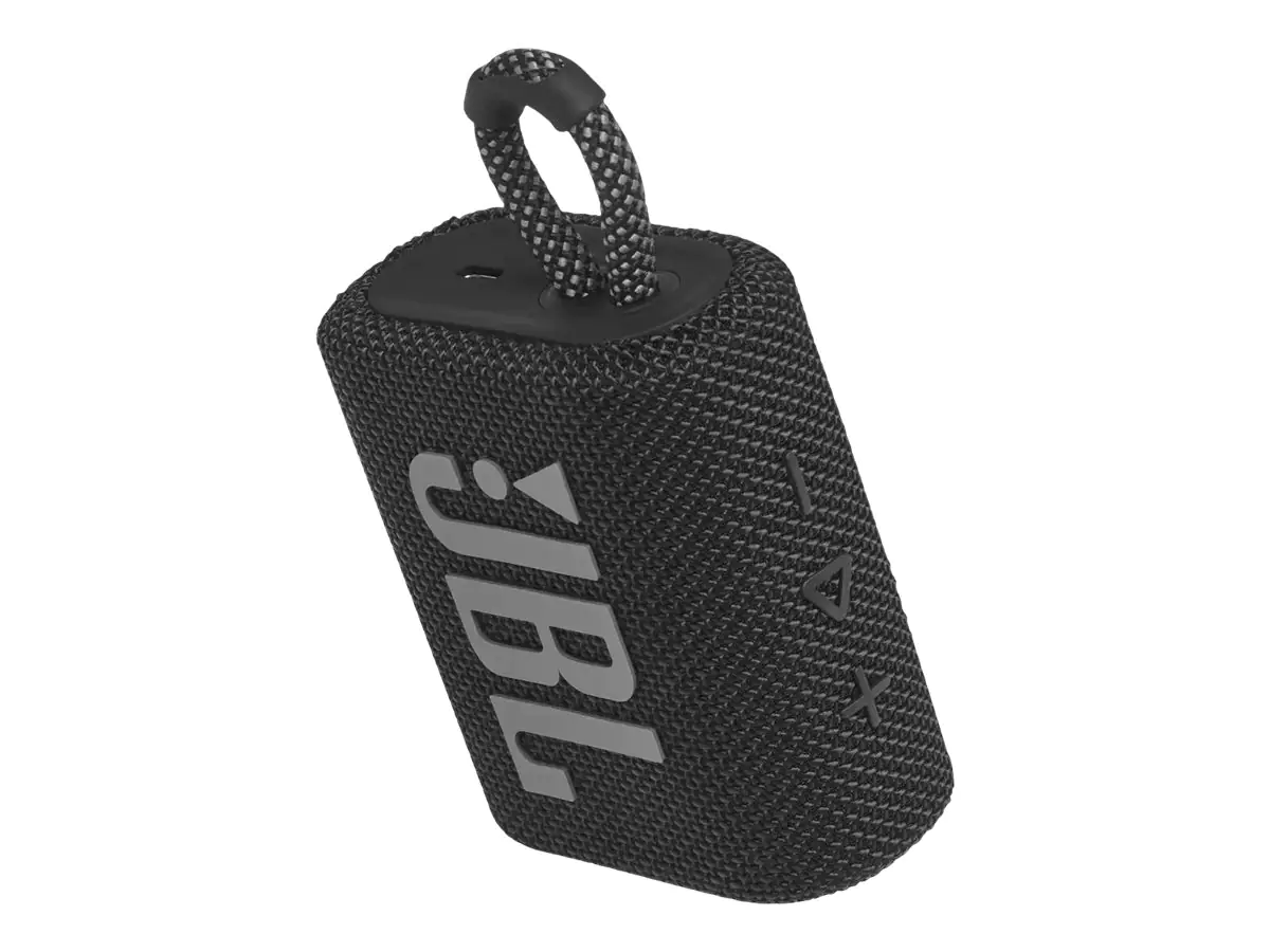 JBL Go 3 - Lautsprecher - tragbar - kabellos - Bluetooth 5.1 - 4.2 Watt - Schwarz