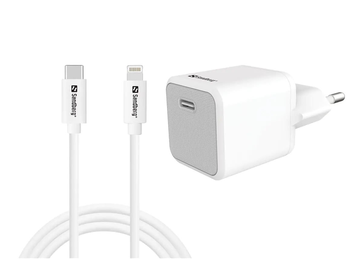 SANDBERG Netzteil - 2-in-1 - 20 Watt - 3 A - PD (24 pin USB-C)