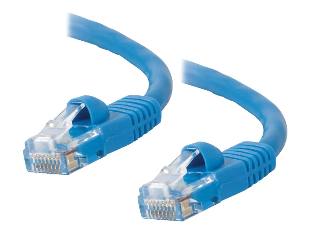 C2G Cat5e Booted Unshielded (UTP) Network Patch Cable - Patch-Kabel - RJ-45 (M) zu RJ-45 (M) - 10 m - UTP - CAT 5e - geformt, ohne Haken, verseilt - Blau