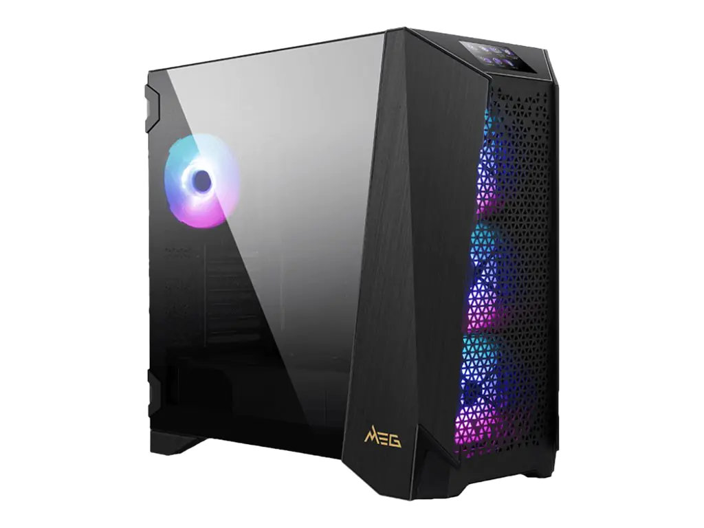 MSI MEG PROSPECT 700R - Mid tower - E-ATX - Seitenteil mit Fenster (gehärtetes Glas) - keine Spannungsversorgung (ATX) - USB/Audio/Mic