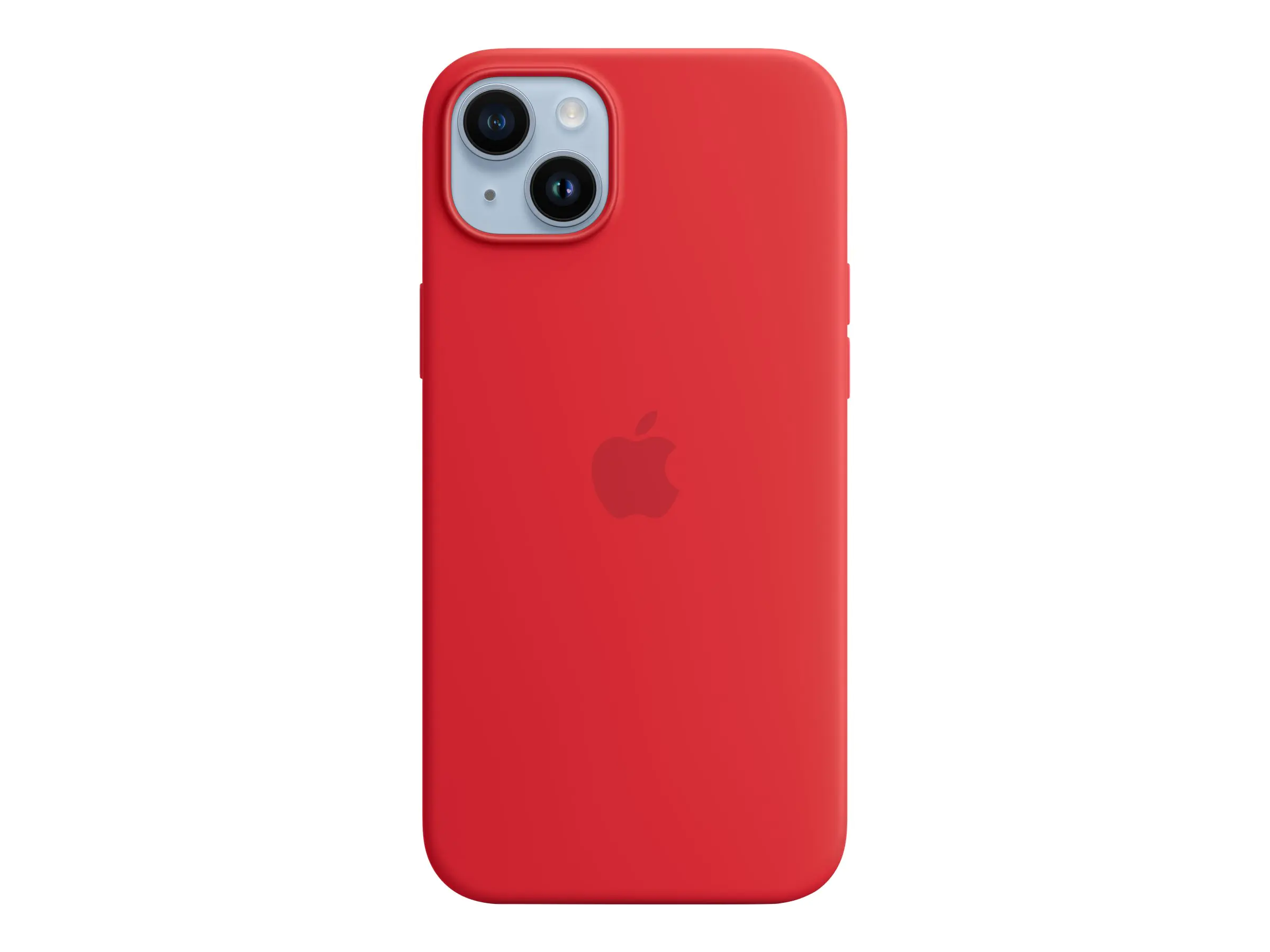 Apple - (PRODUCT) RED - hintere Abdeckung für Mobiltelefon - kompatibel mit MagSafe - Silikon - Rot - für iPhone 14 Plus