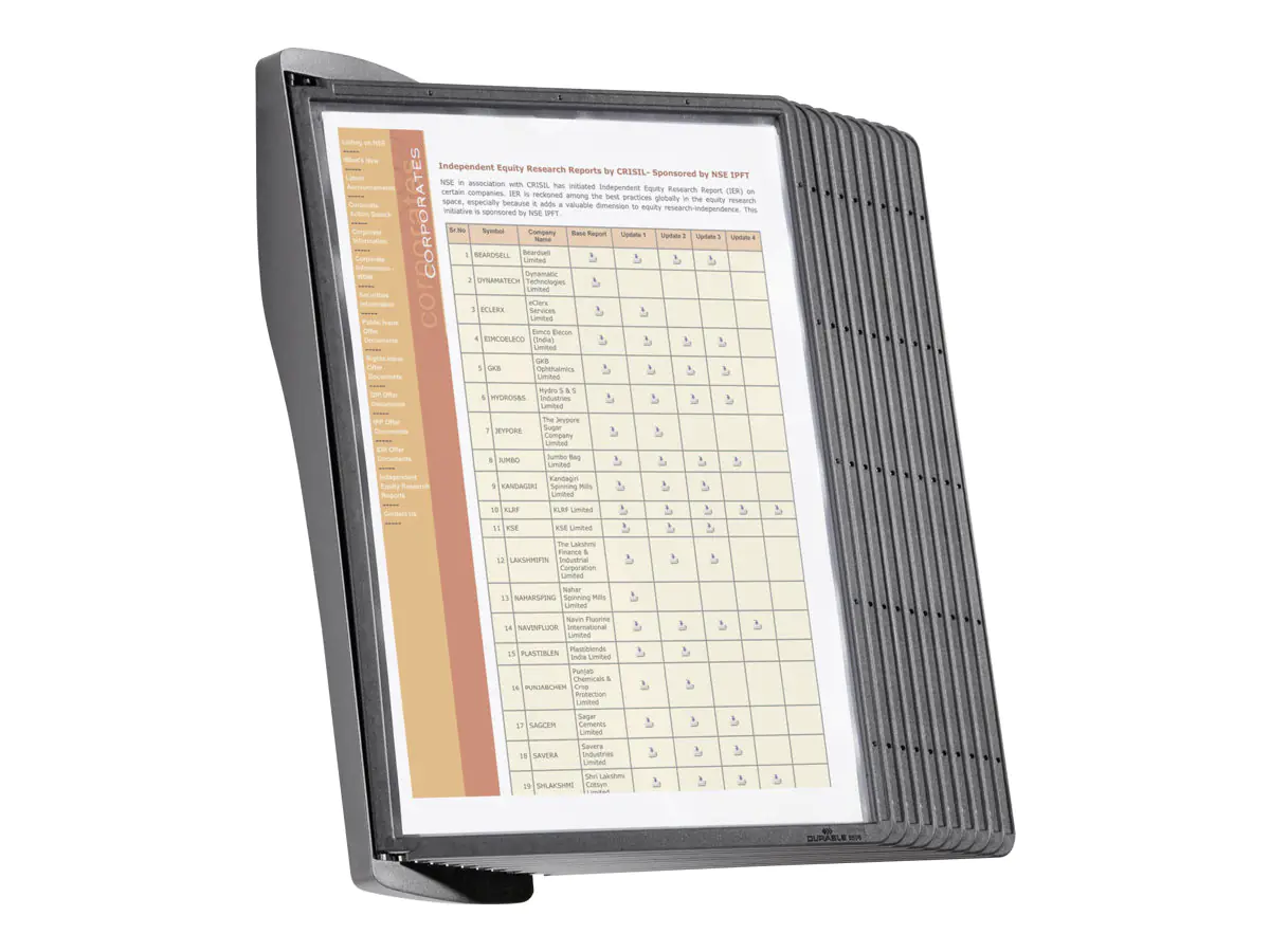 Durable SHERPA STYLE WALL - Displaytafelsystem 585401