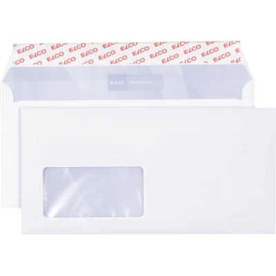 Elco Premium Optifix C5/6 229 x 114/33mm, C6/C5 (114 x 229 mm), Weiß, 90 x 45 mm, 80 g/m², 114 mm, 229 mm 30778