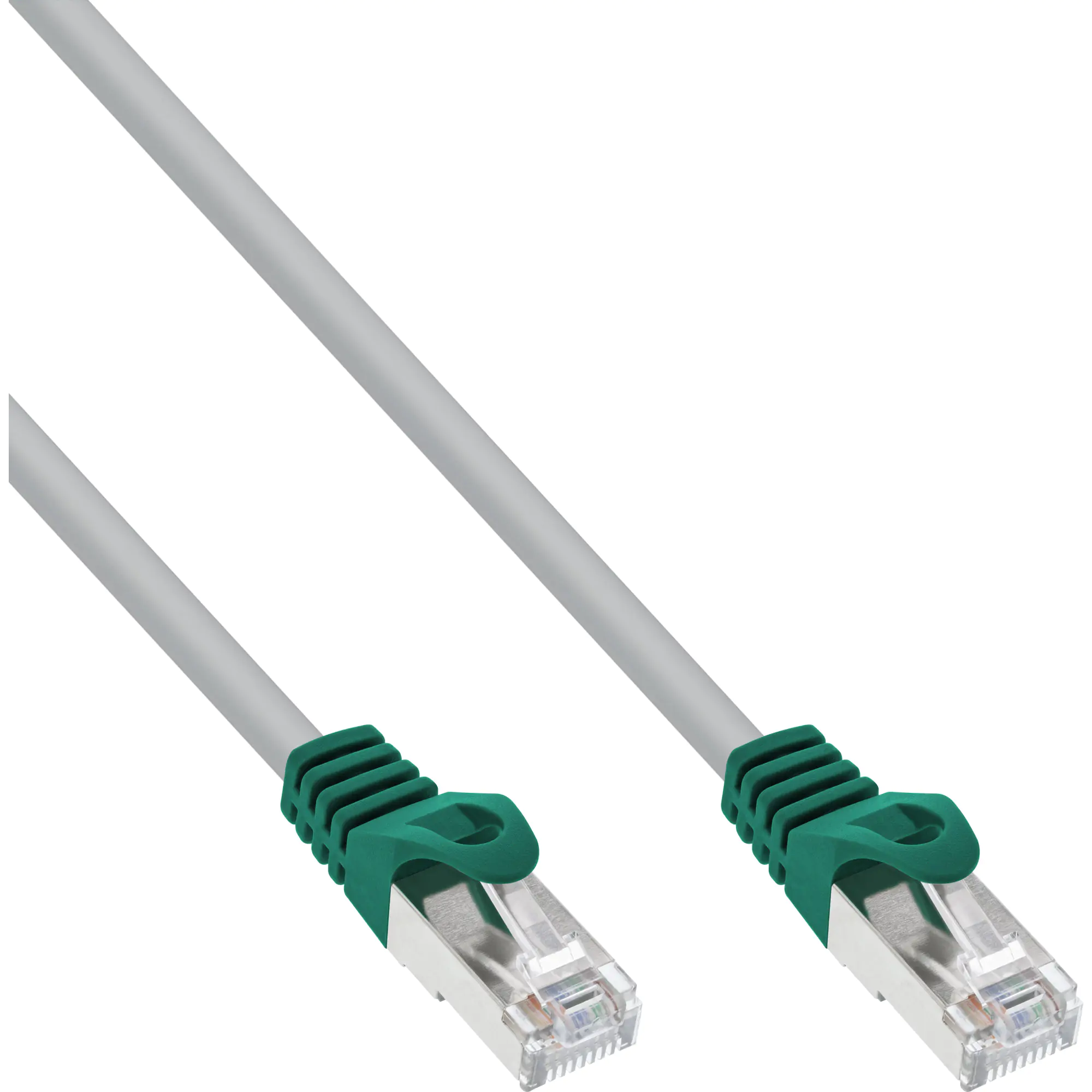 InLine - Crossover-Kabel - RJ-45 (M) zu RJ-45 (M) - 3 m - SFTP - CAT 5e - geformt - Grau