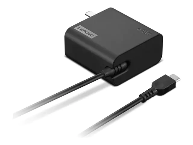 Lenovo - USB-C Netzteil - Wechselstrom 100-240 V - 65 Watt - Vereinigte Staaten - Schwarz