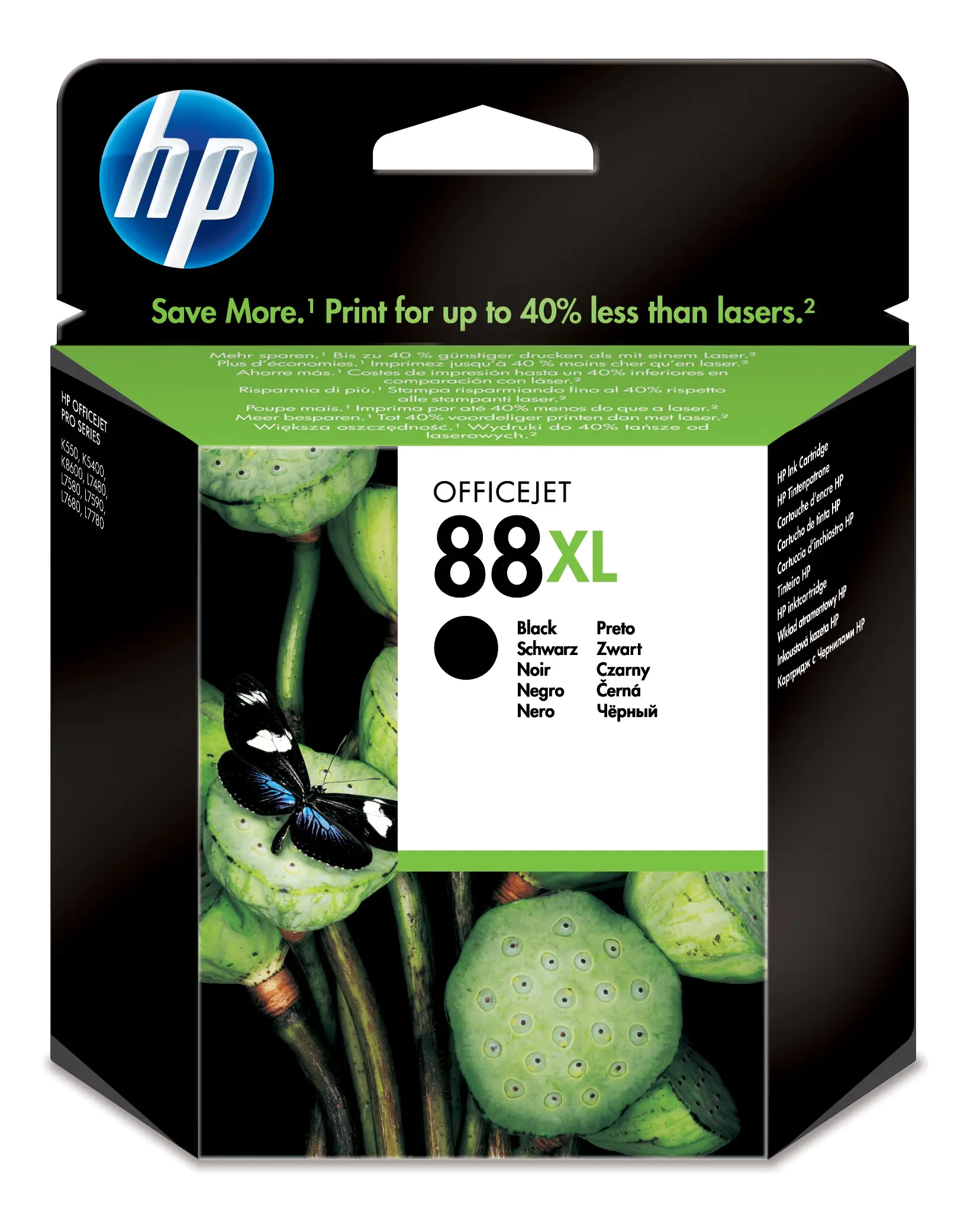 HP 88 - 58.9 ml - Hohe Ergiebigkeit - Schwarz - Original - Tintenpatrone - für Officejet Pro K5400, K550, K8600, L7380, L7480, L7555, L7590, L7650, L7681, L7710, L7750