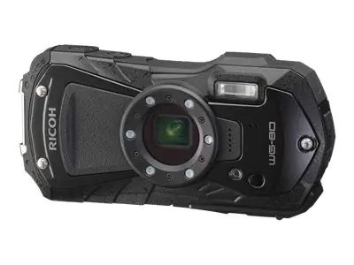 Ricoh WG-80 - Digitalkamera - Kompaktkamera - 16.0 MPix - 1080p - 5x optischer Zoom - Unterwasser bis zu 14 m - Schwarz