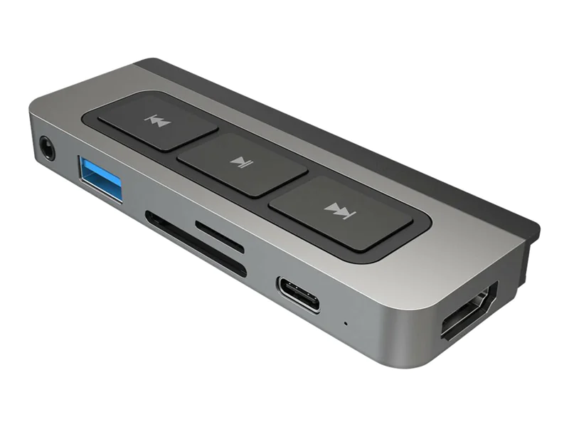 Hyper Targus HD449, USB Typ-C, USB Typ-C, MicroSD (TransFlash), SD, 5000 Mbit/s, 60 Hz, Silber