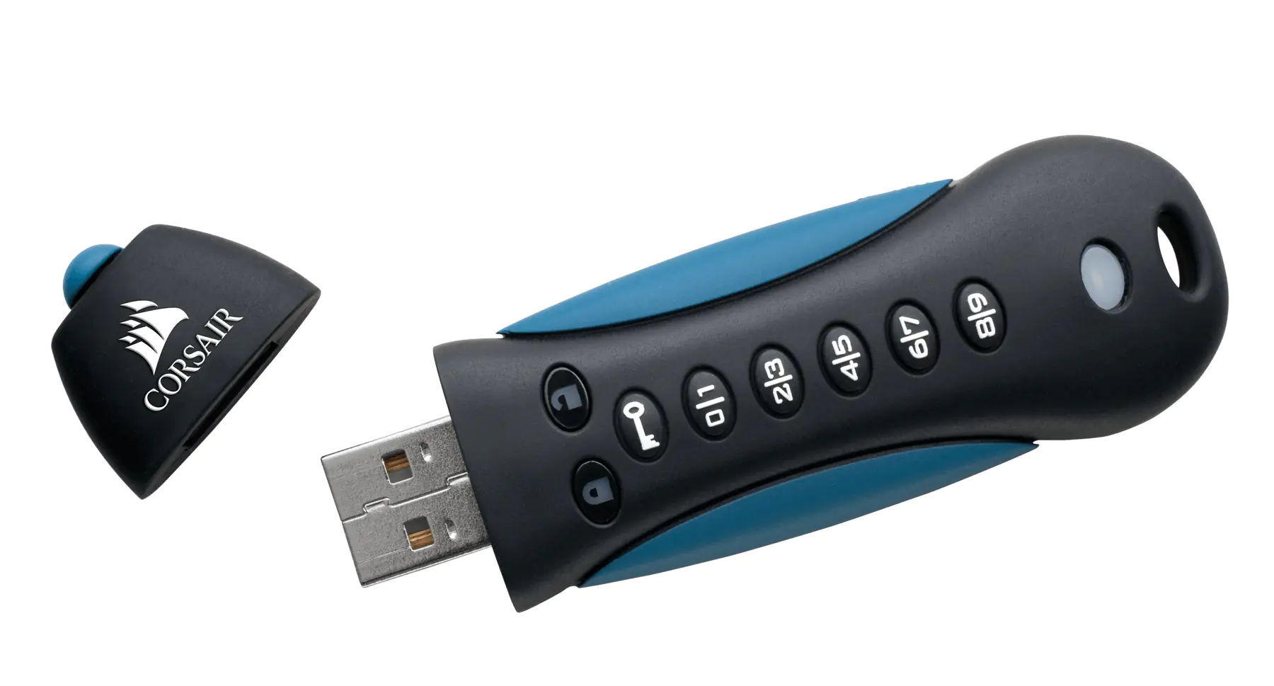 Corsair Flash Padlock 3 - USB-Flash-Laufwerk - verschlüsselt - 64 GB - USB 3.0