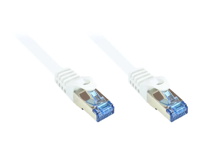 Good Connections - Patch-Kabel - RJ-45 (M) bis RJ-45 (M) - 3 m - SFTP, PiMF - CAT 6a - halogenfrei, geformt, ohne Haken - weiß