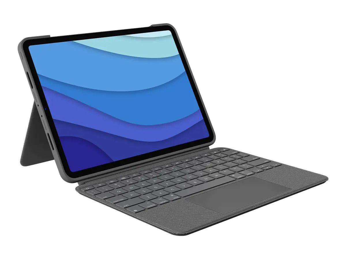Logitech Combo Touch - Tastatur und Foliohülle - mit Trackpad - hintergrundbeleuchtet - Apple Smart connector - QWERTZ - Deutsch - Oxford Gray - für Apple 11-inch iPad Pro (1. Generation, 2. Generation, 3. Generation) Logitech Combo Touch - Tastatur und Foliohülle - mit Trackpad - hintergrundbeleuchtet - Apple Smart connector - QWERTZ - Deutsch - Oxford Gray - für Apple 11-inch iPad Pro (1. Generation, 2. Generation, 3. Generation)