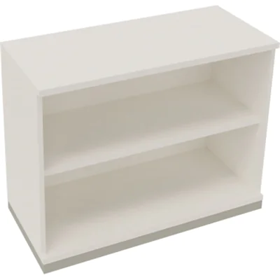 Regal 2OH B1000xT442xH781mm Silberaluminium/Diamant Weiß Regal 2OH B1000xT442xH781mm Silberaluminium/Diamant Weiß