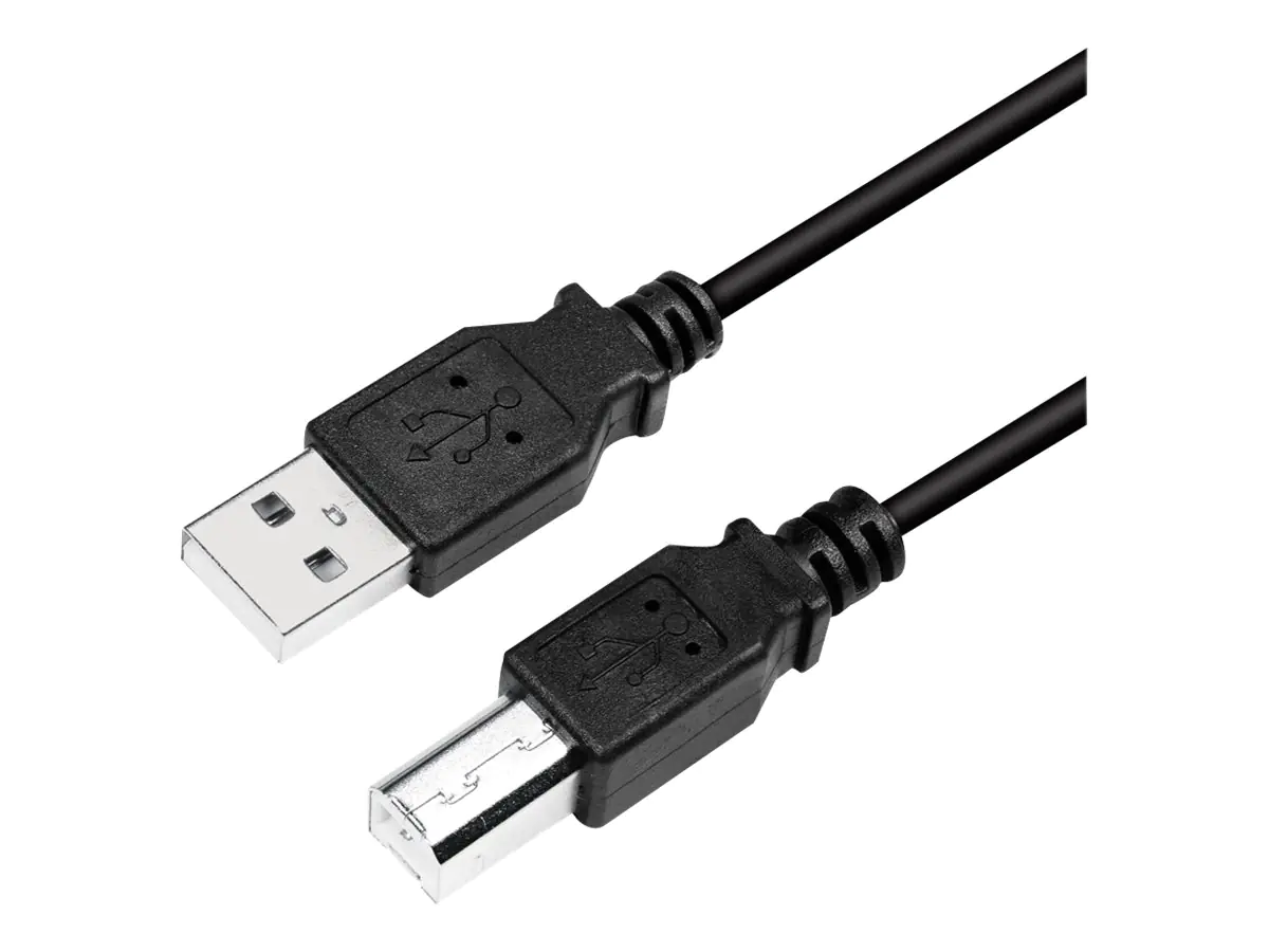 LogiLink - USB-Kabel - USB (M) zu USB Typ B (M) - USB 2.0 - 2 m - Schwarz