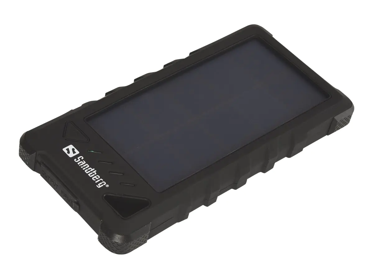 Sandberg Outdoor Solar Powerbank 16000 - Solar-Powerbank - Li-Ion - 16000 mAh - 3.4 A - 2 Ausgabeanschlussstellen (USB) - auf Kabel: Micro-USB
