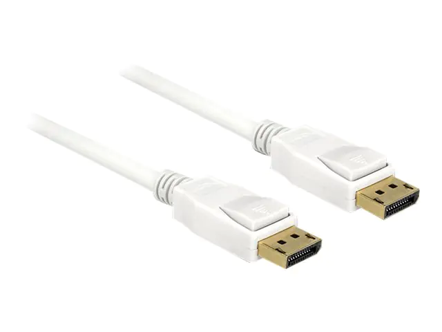 DeLOCK - DisplayPort-Kabel - DisplayPort (M) bis DisplayPort (M) - 1 m - 4K Unterstützung - weiß