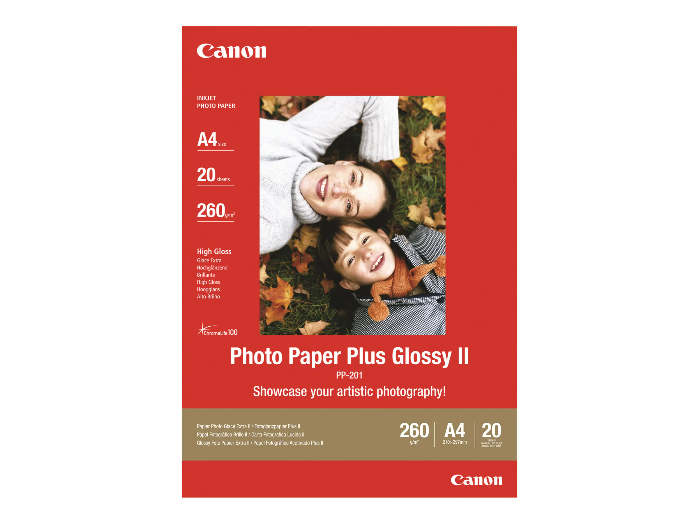 Canon Photo Paper Plus Glossy II PP-201 - Glänzend - A4 (210 x 297 mm) 2311B019