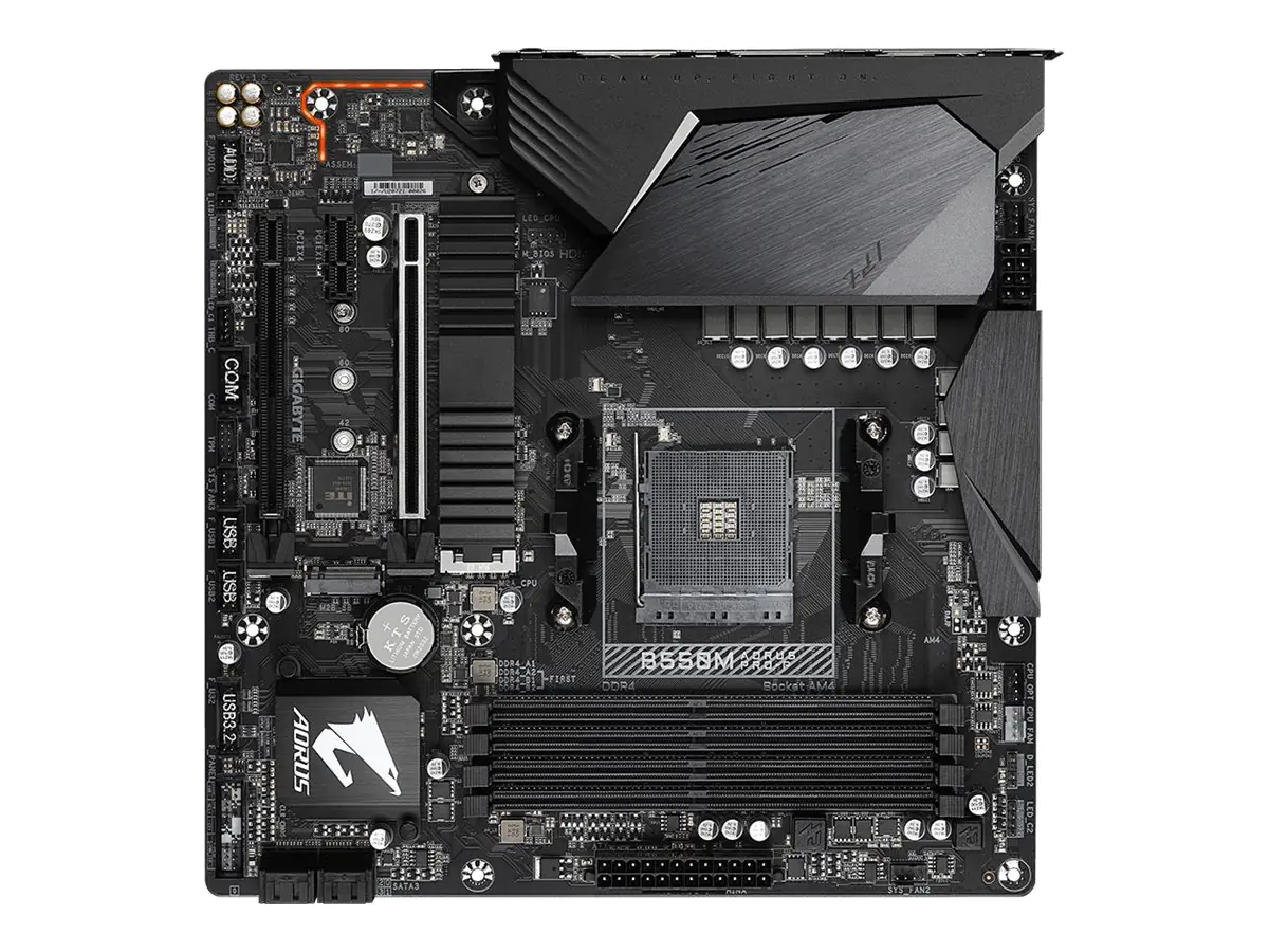 Gigabyte B550M AORUS PRO-P - 1.0 - Motherboard - micro ATX - Socket AM4 - AMD B550 Chipsatz - USB-C Gen2, USB 3.2 Gen 1, USB 3.2 Gen 2 - 2.5 Gigabit LAN - Onboard-Grafik (CPU erforderlich) - HD Audio (8-Kanal)