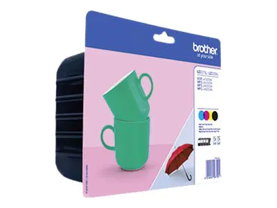 Brother LC227XL/225XL - 4er-Pack - Schwarz, Gelb, Cyan, Magenta - Original - Tintenpatrone - für Brother DCP-J4120DW, MFC-J4420DW, MFC-J4620DW, MFC-J4625DW