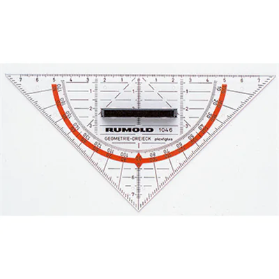 RUMOLD Geometriedreieck 1046 16cm Acrylglas transparent