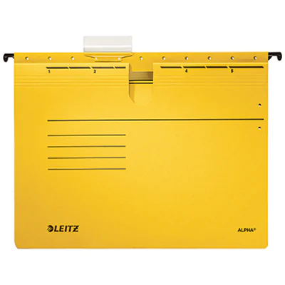 Leitz Hängehefter ALPHA® DIN A4 275g/m² Pendareckarton, recycelt gelb 25 St./Pack.