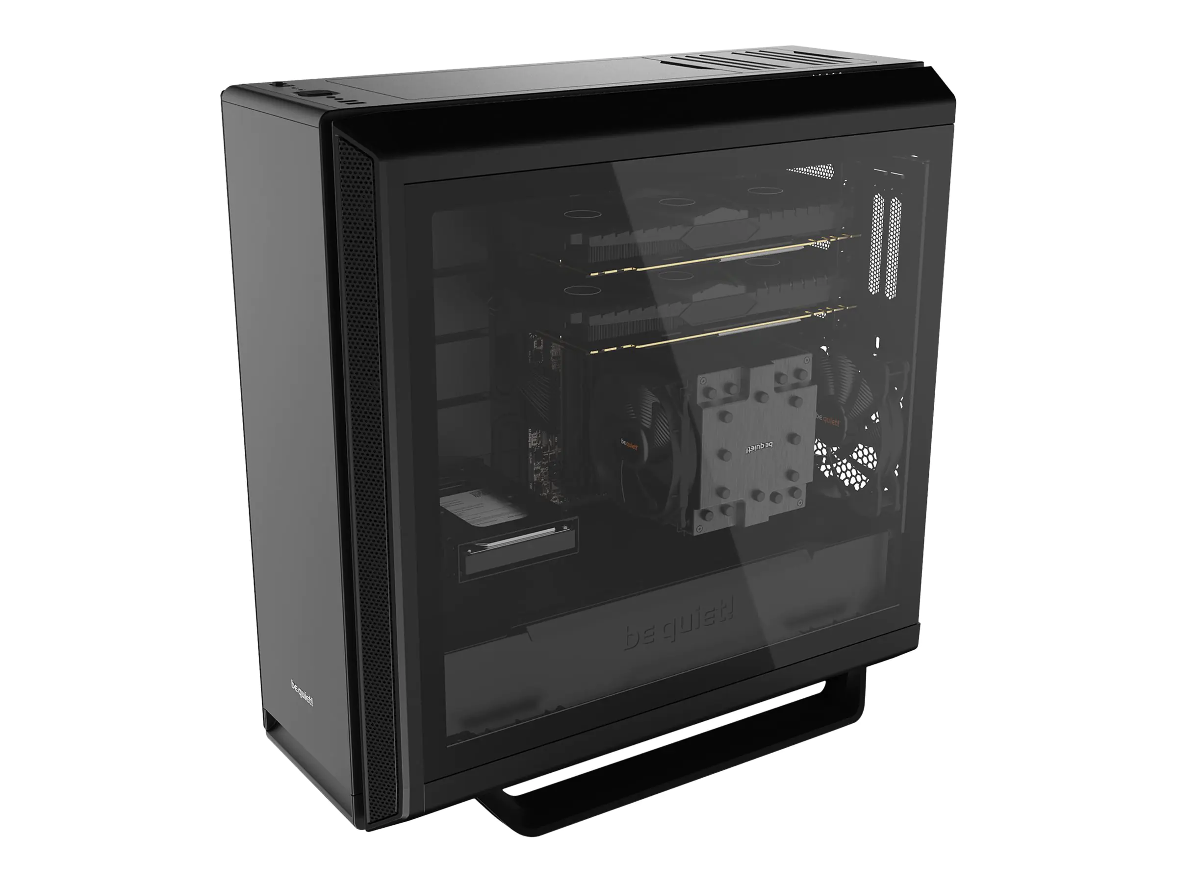 be quiet! Silent Base 802 Window - Tower - E-ATX - Seitenteil mit Fenster (gehärtetes Glas) - keine Spannungsversorgung (ATX / PS/2) - Schwarz - USB/Audio