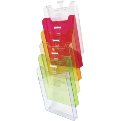 Exacompta Prospekthalter Linicolor® 23,9 x 66,5 x 15,5 cm (B x H x T) DIN A4 Polystyrol transluzent/mehrfarbig 6 Fächer Exacompta Prospekthalter Linicolor® 23,9 x 66,5 x 15,5 cm (B x H x T) DIN A4 Polystyrol transluzent/mehrfarbig 6 Fächer